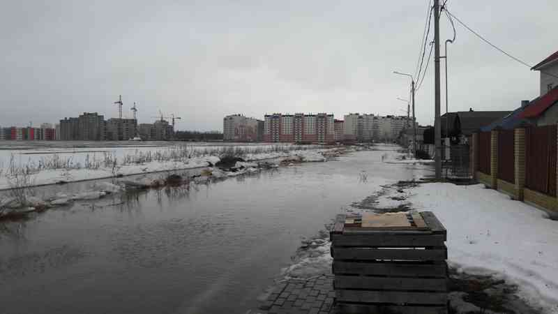 Подтопление домов и приусадебных участков в Могилеве