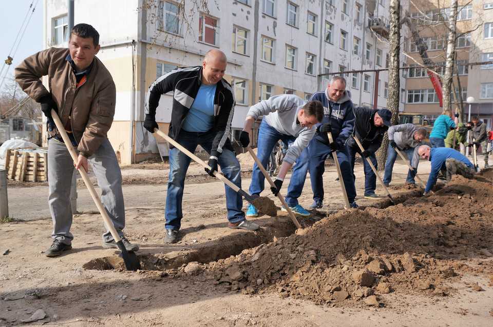 Могилевчане приняли участие в республиканском субботнике