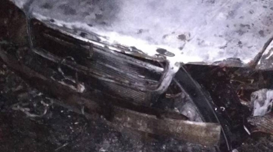 Ночью в Могилеве горел автомобиль