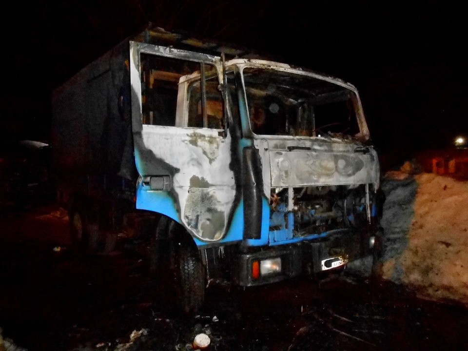 Водитель грузовика в Могилеве получил ожоги из-за возгорания машины   