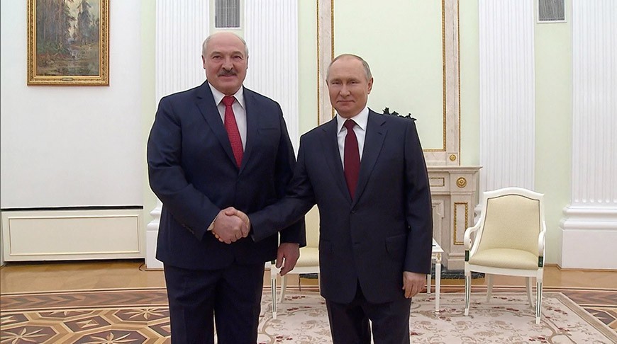 В Кремле прошла встреча Президента Беларуси Александра Лукашенко с Президентом России Владимиром Путиным