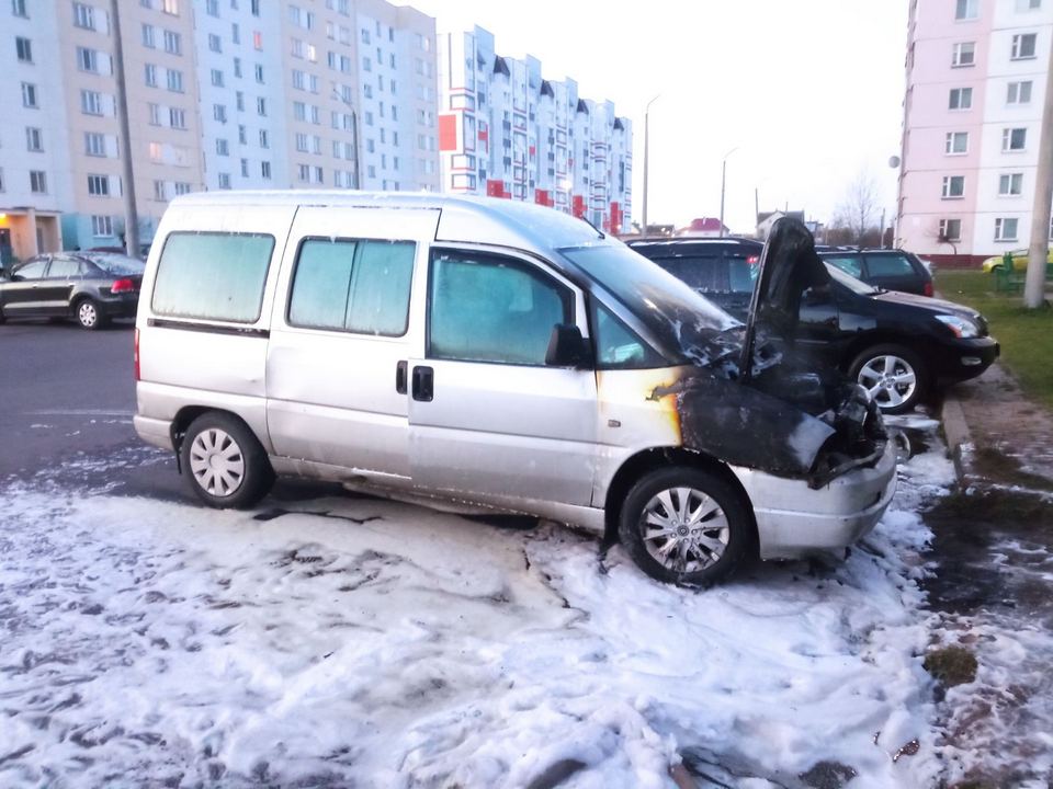 Автопожар произошел в Могилеве   