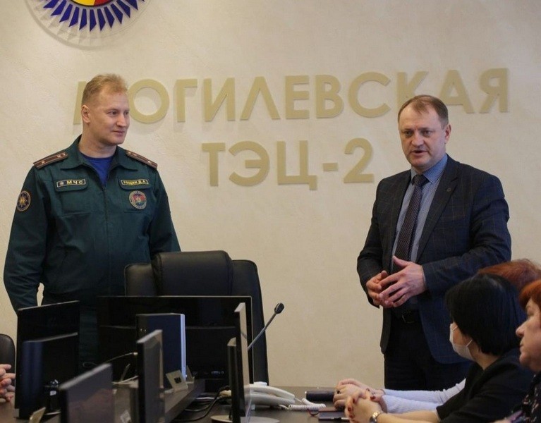 В филиале «Могилевская ТЭЦ-2» прошло учебно-тренировочное занятие по гражданской обороне