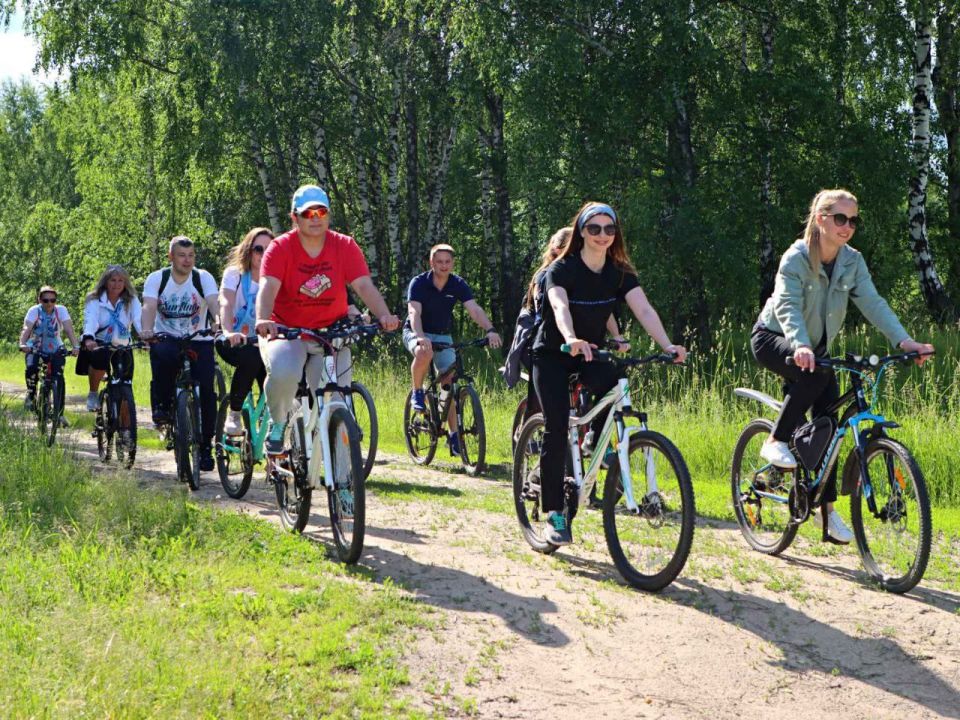 Коллектив аппарата управления РУП «Могилевоблгаз» организовал велопробег по историческим местам