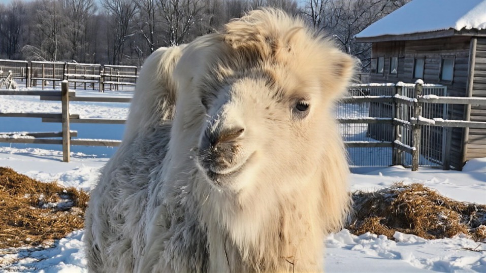 Могилевский верблюжонок любит морковку и внимание гостей