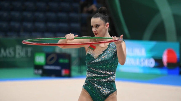 Горносько вышла в финалы с обручем и мячом на чемпионате Европы