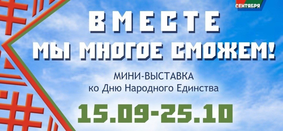 Мини-выставка «Вместе мы многое сможем!»