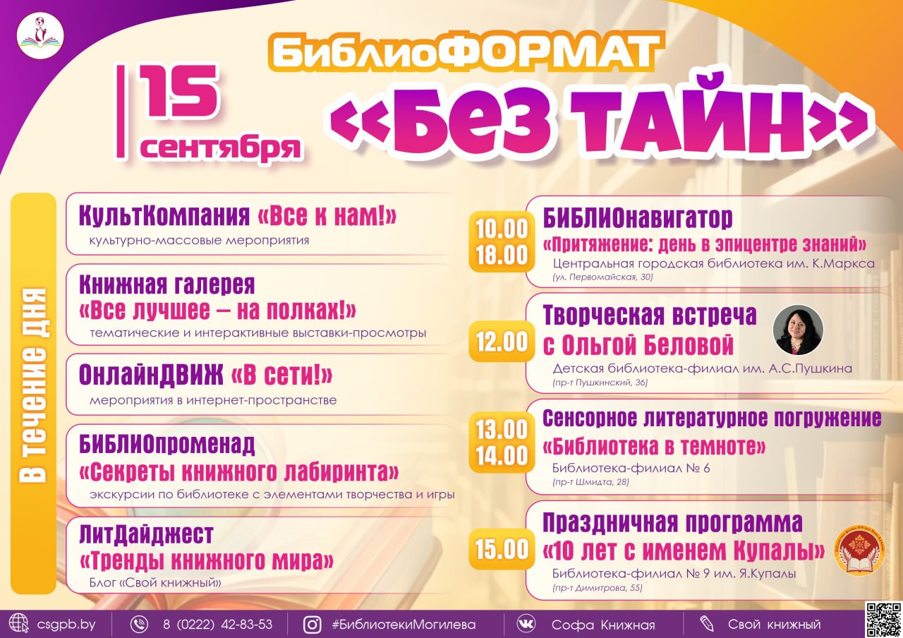 БиблиоФОРМАТ «Без тайн»