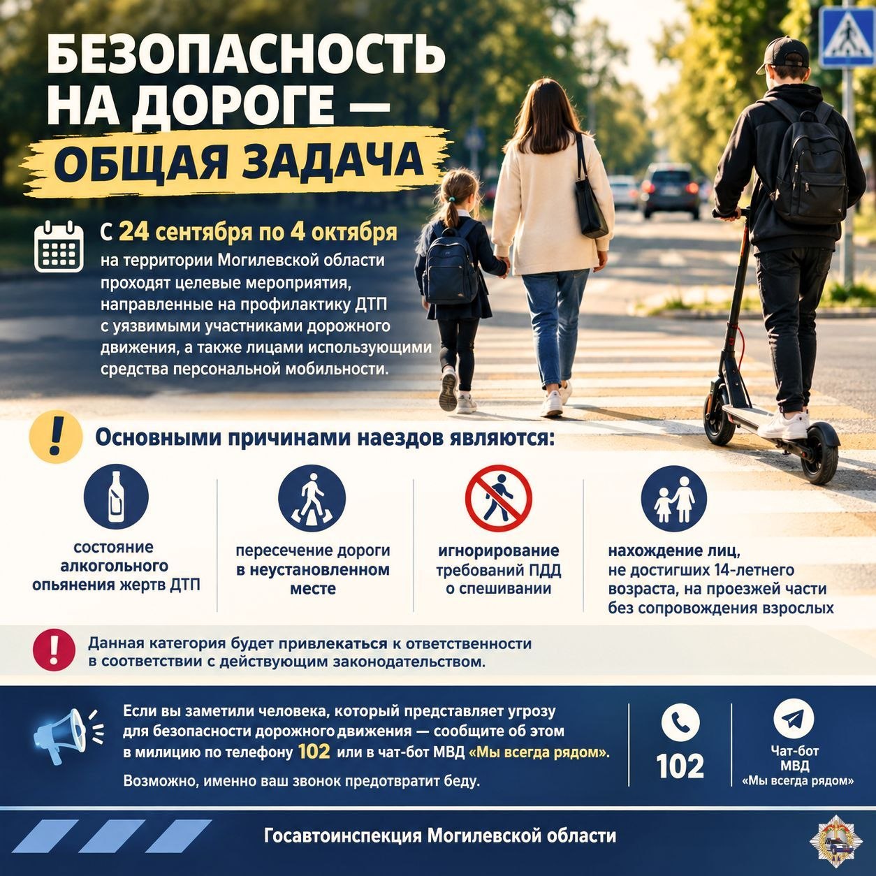 Безопасность на дороге общая задача